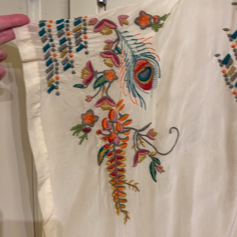 Johnny Was Kimono w/ fringe.Rare Vintage XS New w/Tags. Perfect condition. - Picture 7 of 15